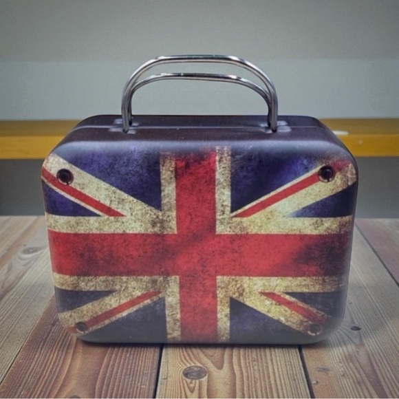 Metal box Mini suitcase storage with two handles jewelry,eyelashes,party gift - Picture 7 of 15